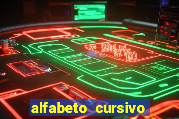 alfabeto cursivo pontilhado para imprimir pdf